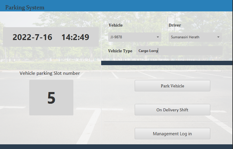 Vehicle parking System
